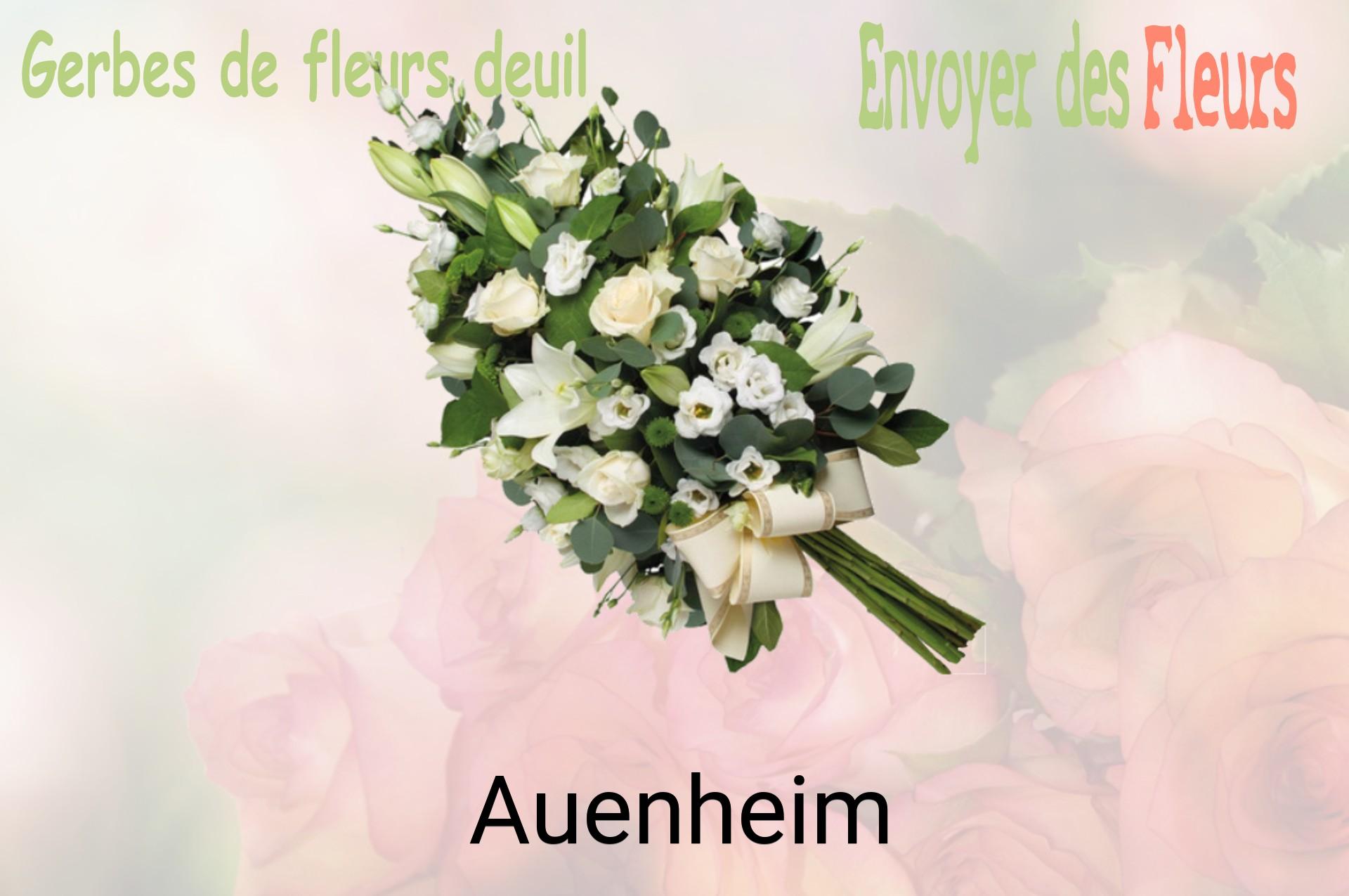 Gerbe de fleurs de deuil livrée à Auenheim